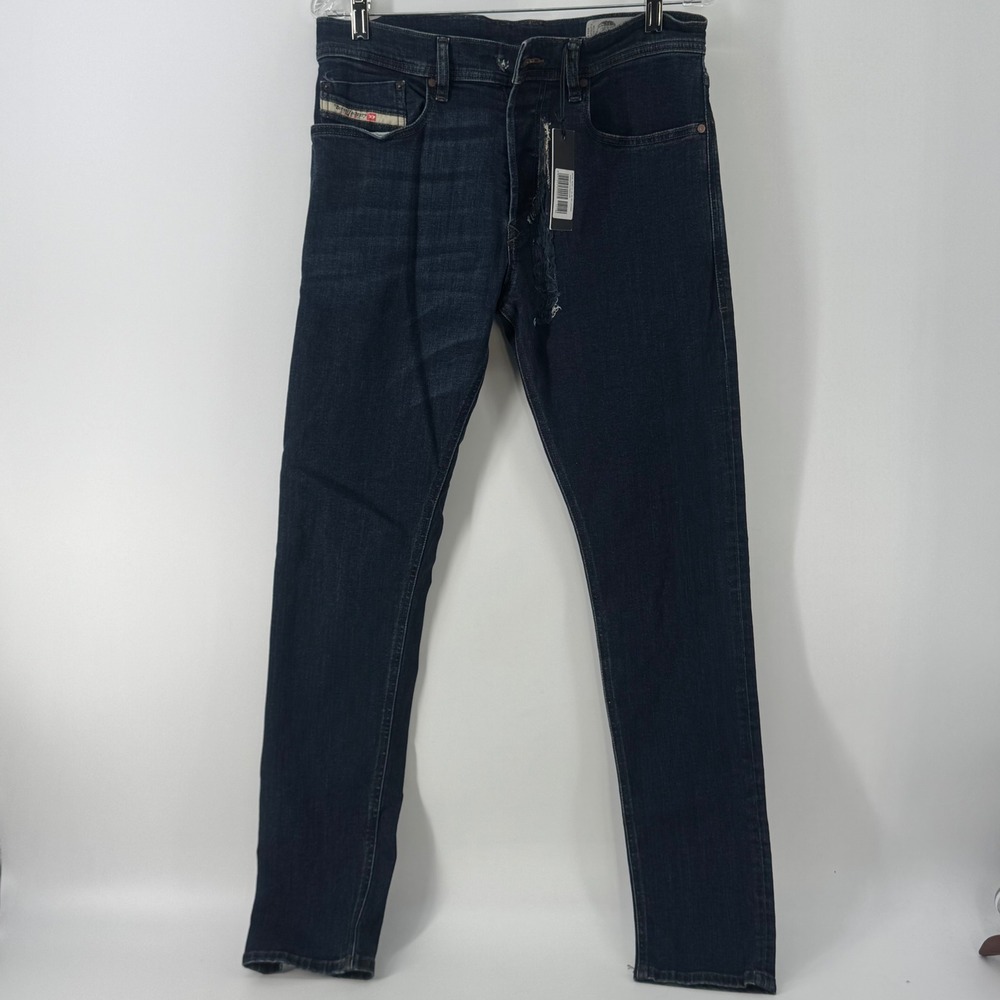 Diesel Tepphar 0814W Slim Carrot Jeans Mens W30 L32 Dark Wash Stretch Denim